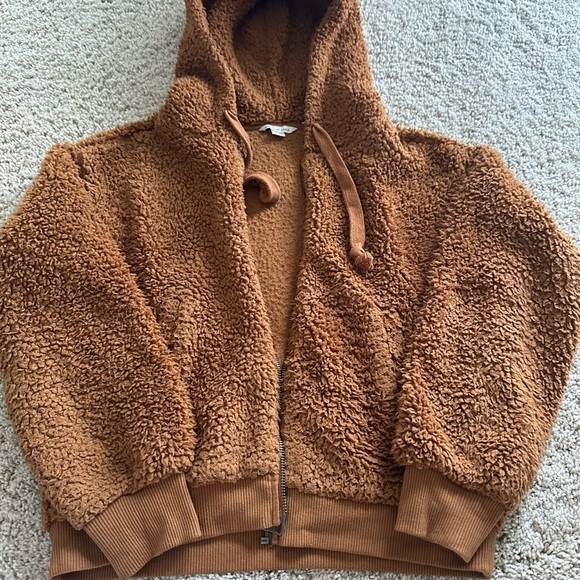 American Eagle Outfitters Jackets & Blazers - American Eagle Outfitters Brown Teddy Jacket